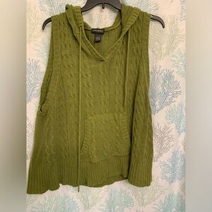 Cable knit sweater vest